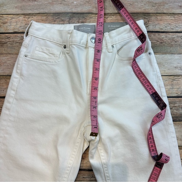NEW Everlane High-Rise Skinny White Jeans - Size 25 - - Picture 7 of 8